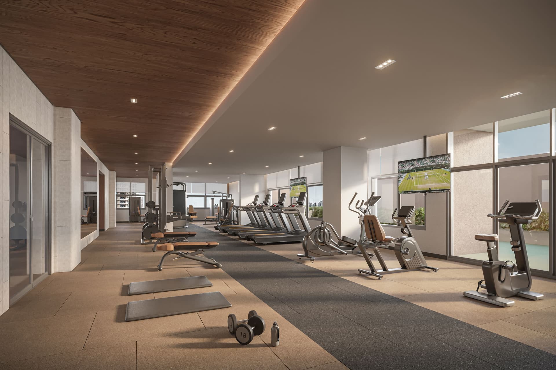 Academia fitness do Orbya Residences na Vila Carrão